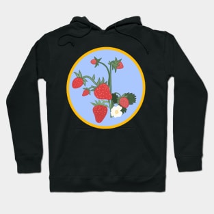 Cute Strawberry Sticker Hoodie